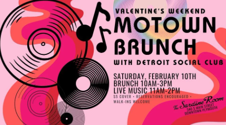 Love and Soul on the Menu: Celebrate Valentine’s Day with Motown Brunch in Plymouth, MI!