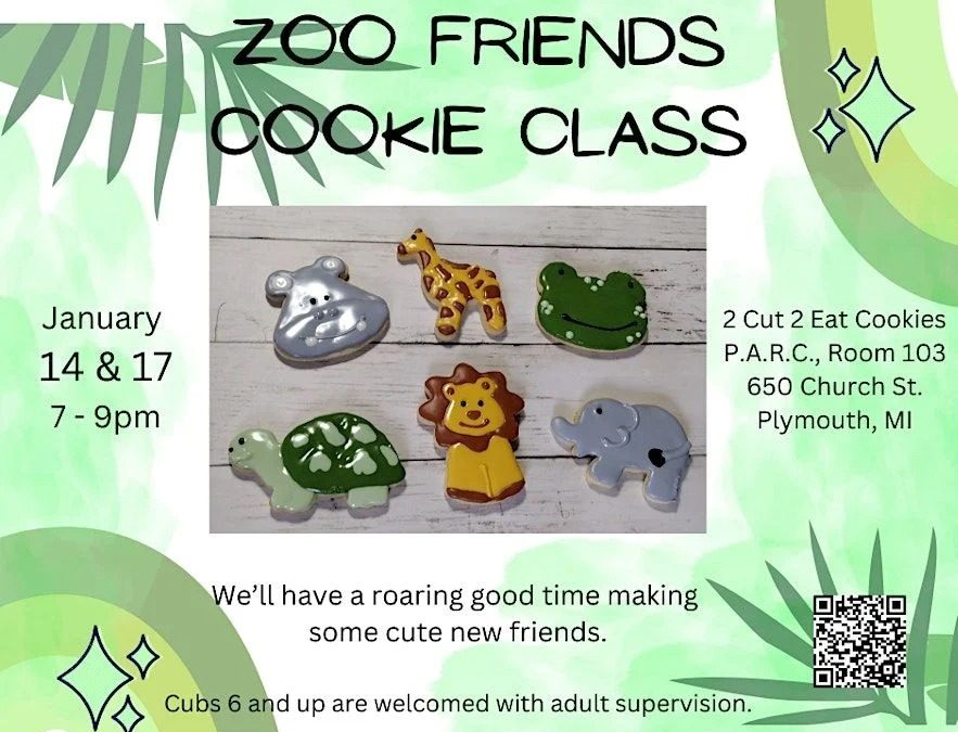 Learn to Decorate Adorable Zoo Animal Cookies at PARC Plymouth