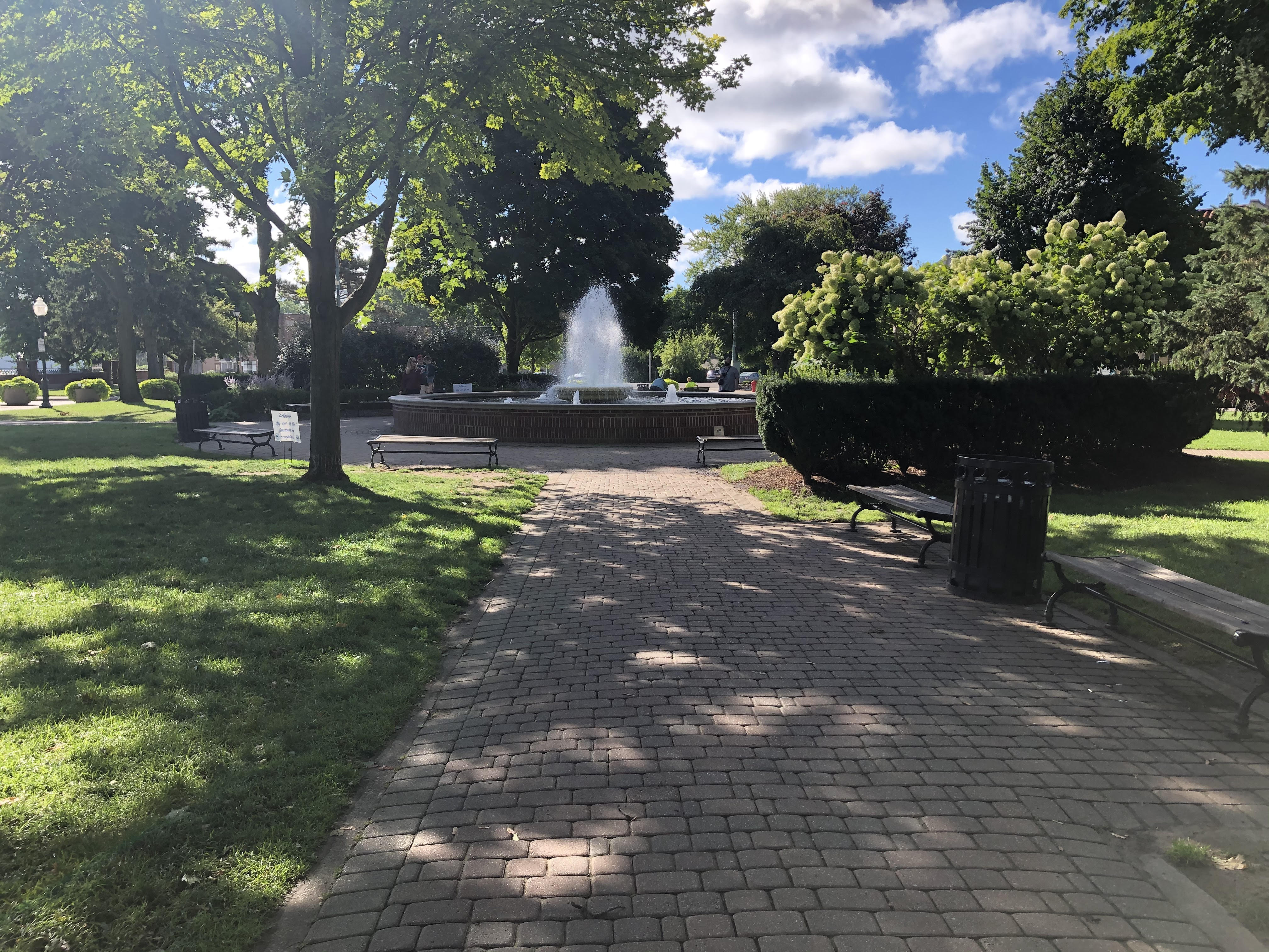 Local park space used for outreach programs and veterans' community activities.